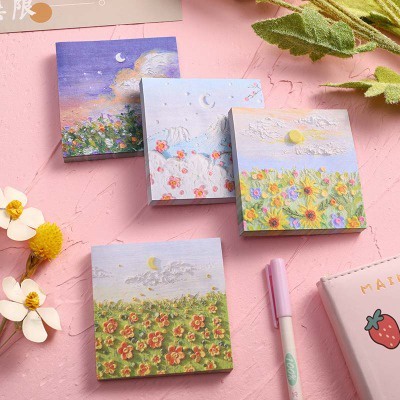 Giấy Dán Note Galaxy Ghi Chú Hình Các Hành Tinh S10,