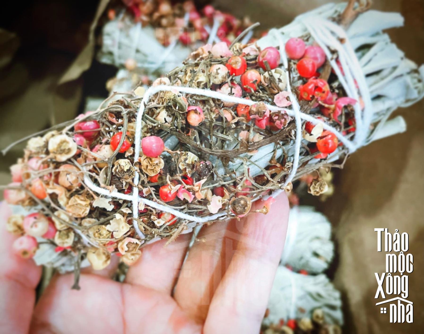 XÔ THẦN BÍ (White sage mix Pirul) - THẢO MỘC XÔNG NHÀ