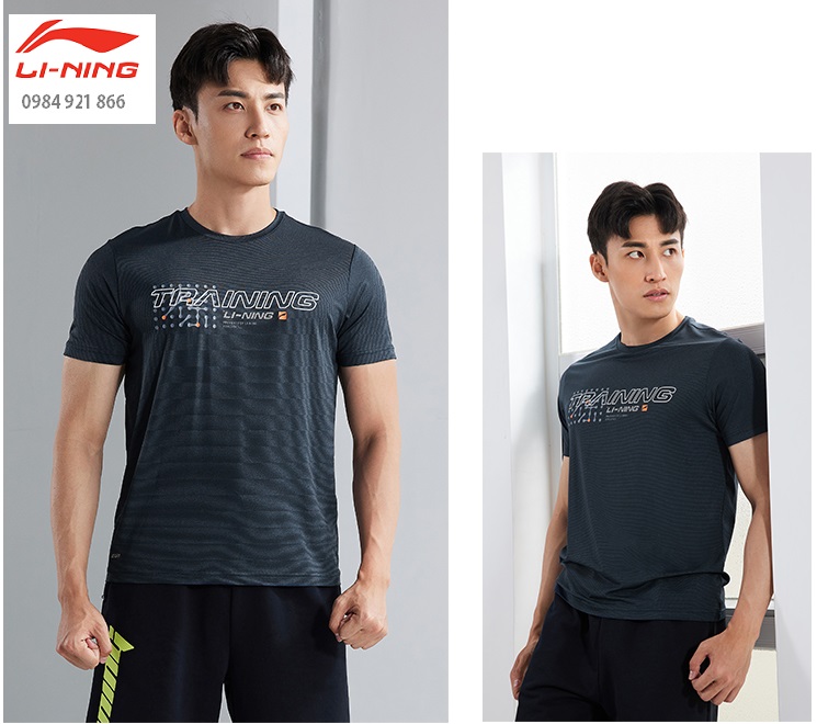 Áo thun thể thao nam lining atsr027 chính hãng