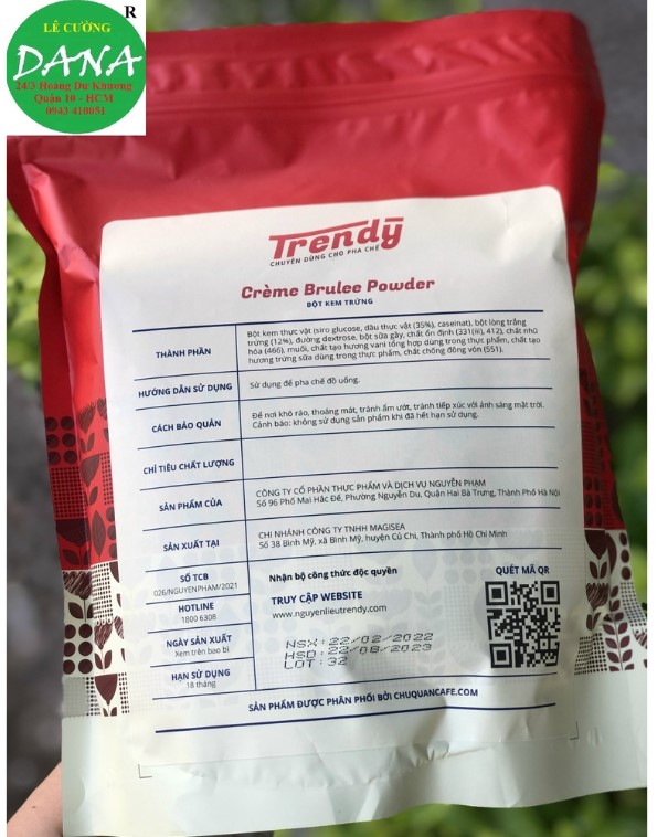 Bột kem trứng Trendy