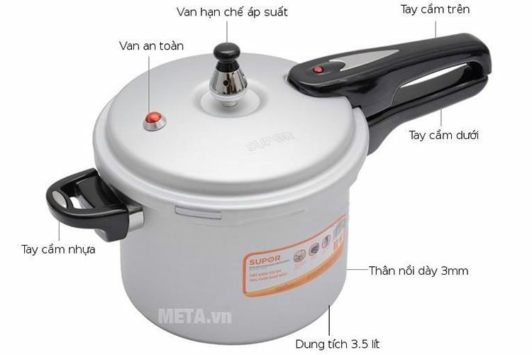 Chân van nồi áp suất gas size 6mm- 9mm