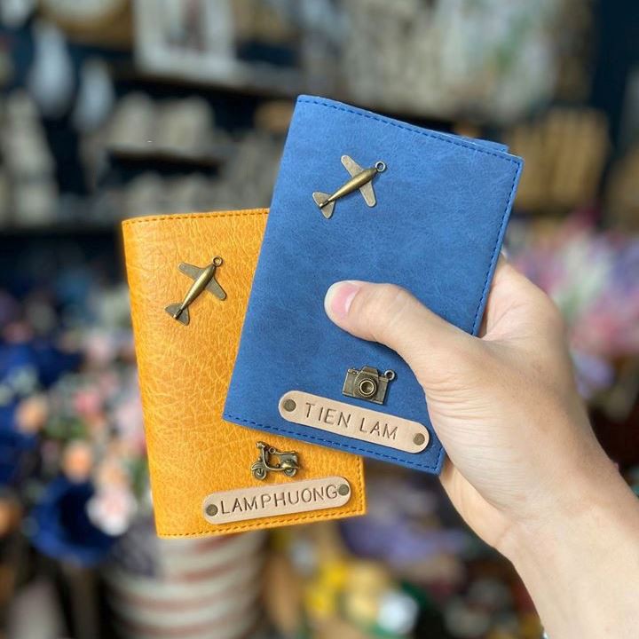 Ví Da Đựng Passport Cover (Chat để khắc theo yêu cầu)