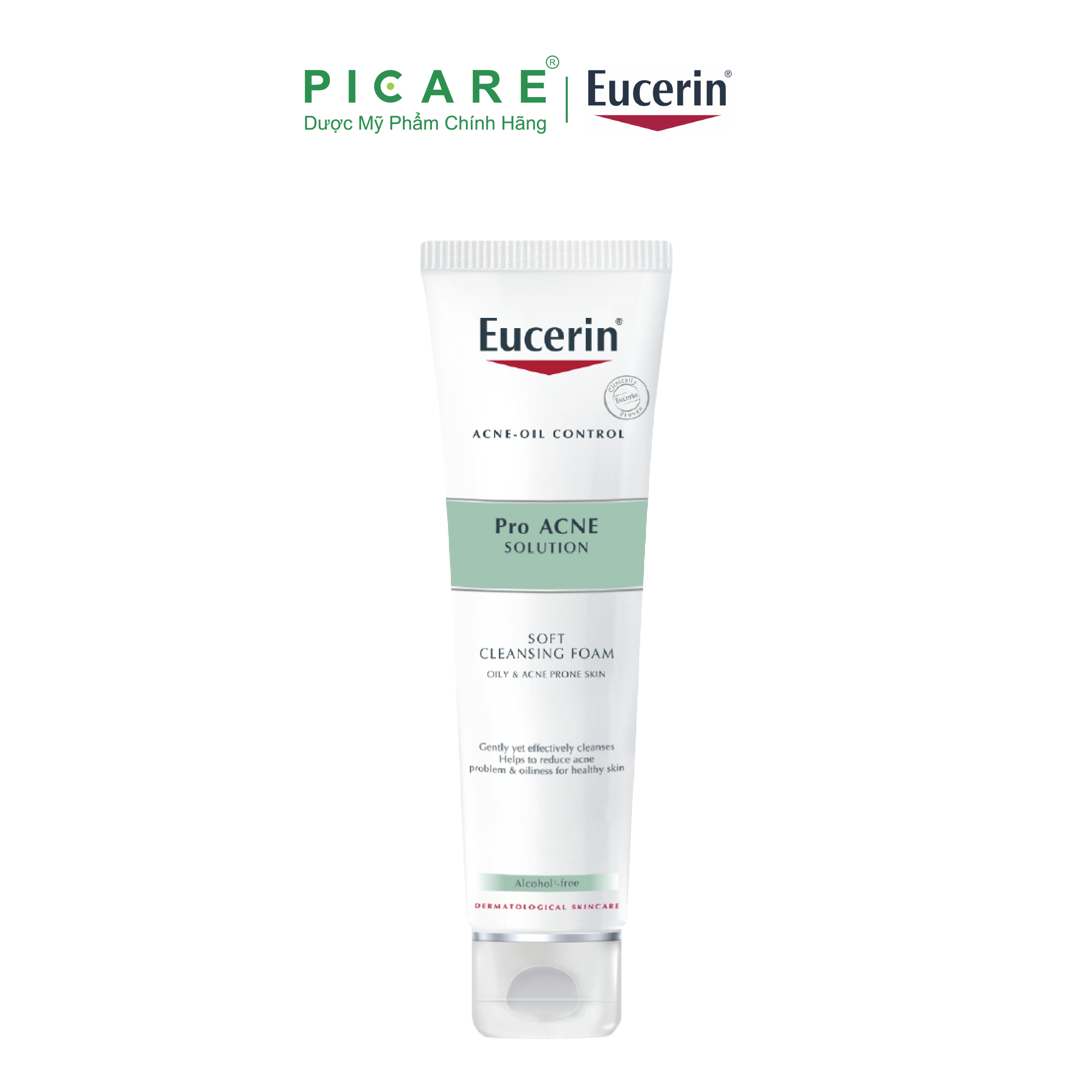 [GIẢM 20K ĐƠN 399K] Sữa Rửa Mặt Tạo Bọt Cho Da Mụn Eucerin Pro Acne Solution Gentle Cleansing Foam 150g