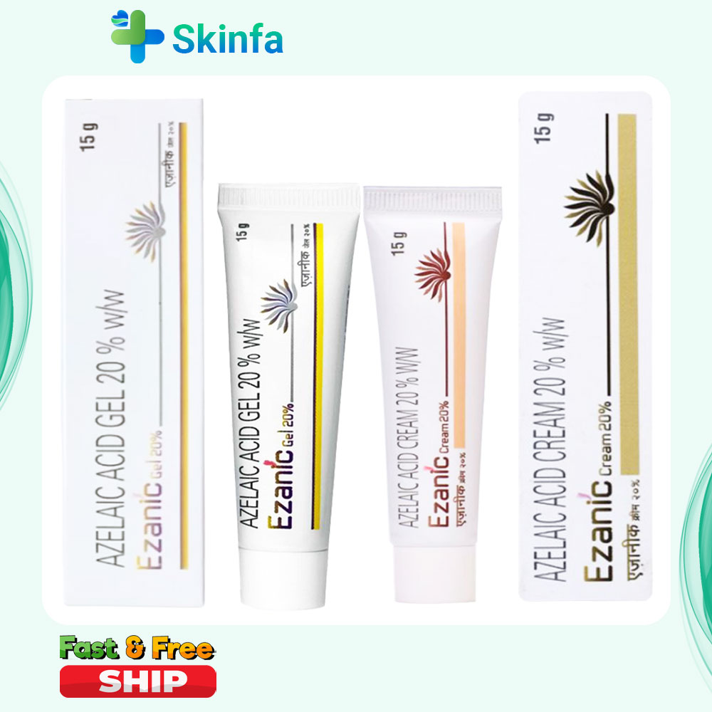 Kem Ezanic 20% Azelaic Acid Giảm Mụn Mờ Thâm Dưỡng Trắng Da 15g