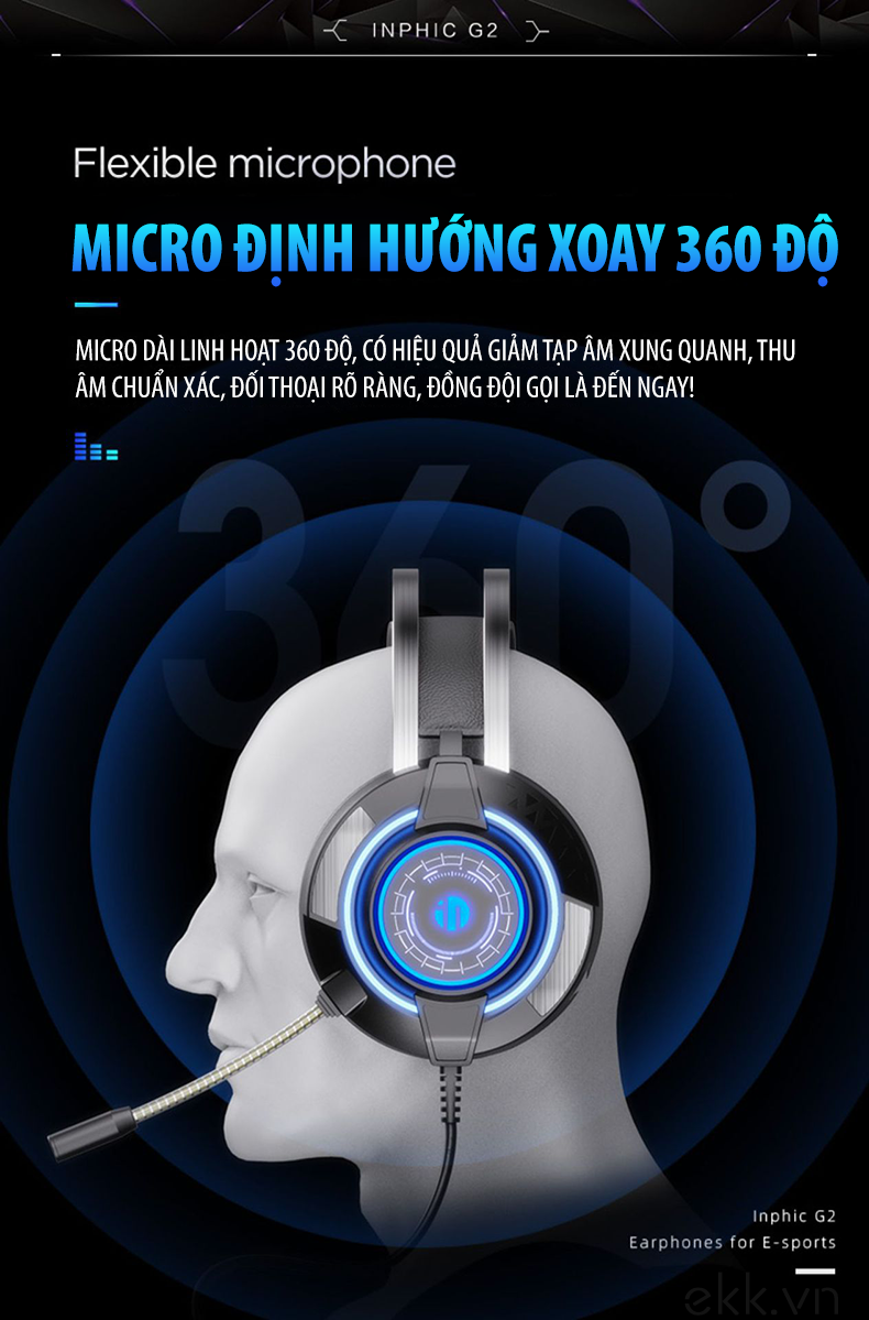 Online mall -  Tai Nghe Gaming Inphic G2 Surround 7.1