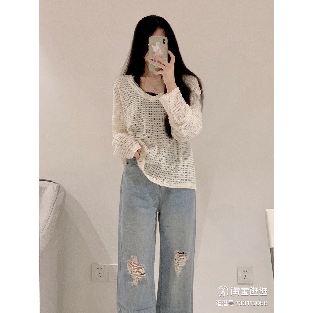 Áo lưới cổ V trễ + áo yếm croptop - Bigsize