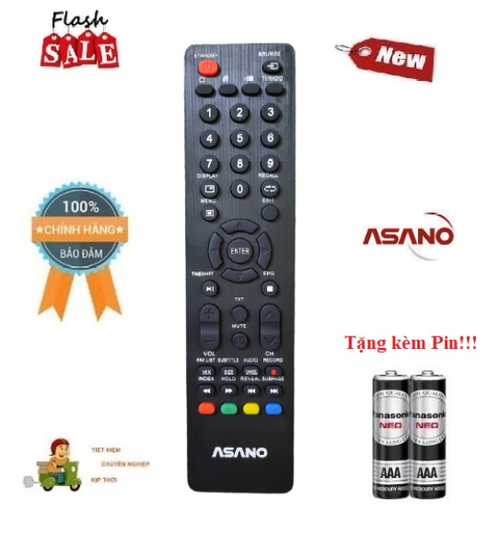 Bảng giá Remote Điều khiển TV Asano- Hàng mới chính hãng 100% tặng kèm Pin