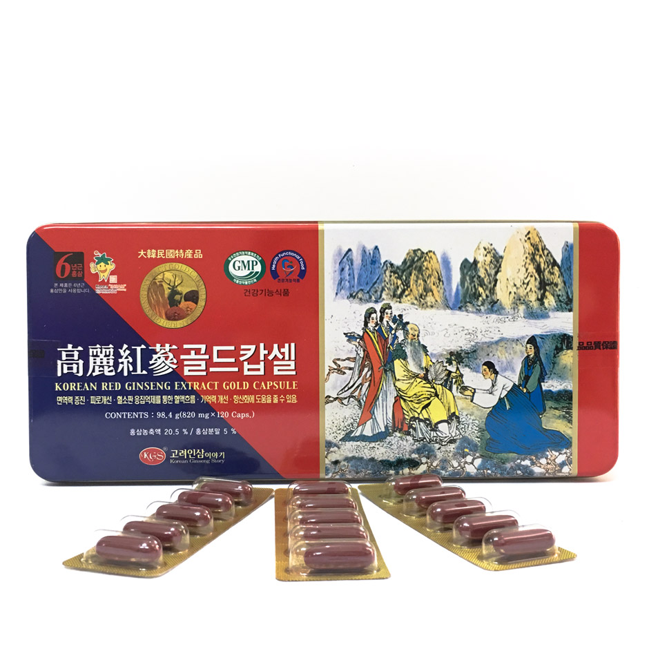 [HCM]Viên Đạm Sâm Nhung Linh Chi KGS Hàn Quốc (Hộp 120 viên)