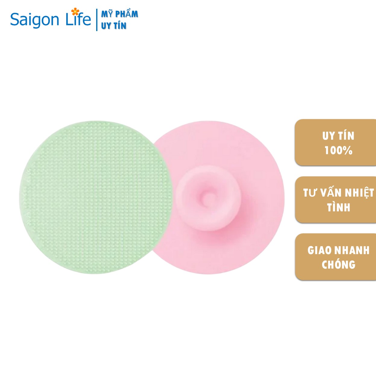 Miếng Rửa Mặt Vacosi Silicone Cleansing Pad DC04 (1 Cái/Hộp)