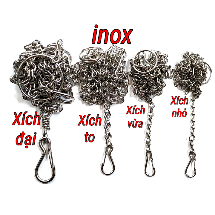 Xích chó mèo inox cỡ nhỏ