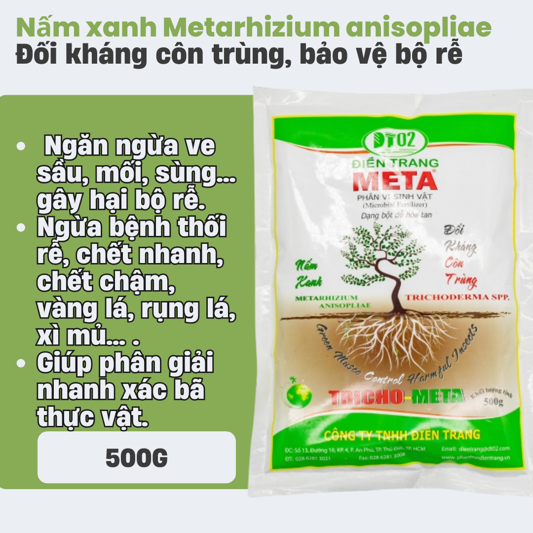 PHÂN VI SINH ĐIỀN TRANG TRICHO META 500G