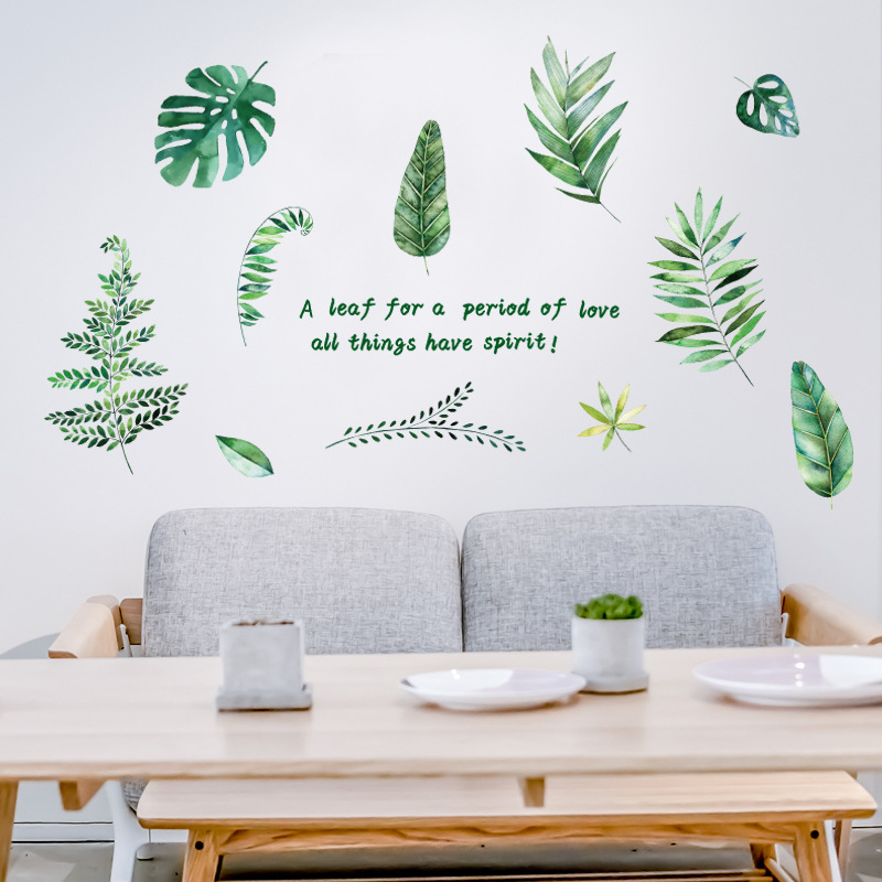 Decal dán tường lá cây 02 SK9238