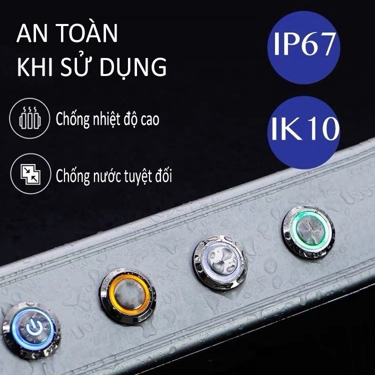 Công tắc Self-Lock và Nút nhấn tự Reset - 12mm (3V-24V) có đèn LED sáng