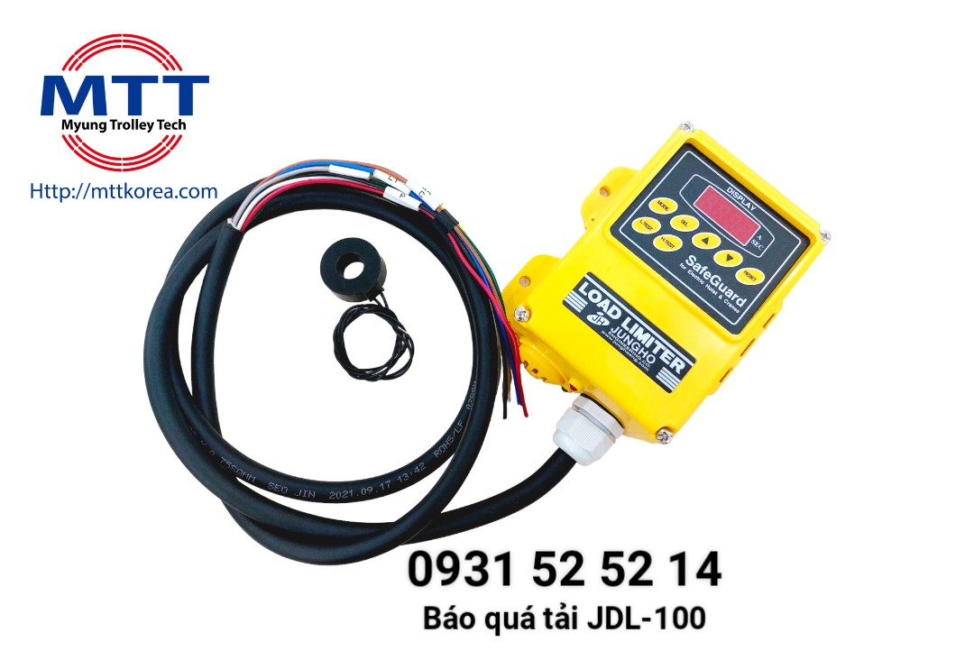 Set alarm overload for Crane electric hoist lifting equipment jdl-100 carrier Jungho Korean