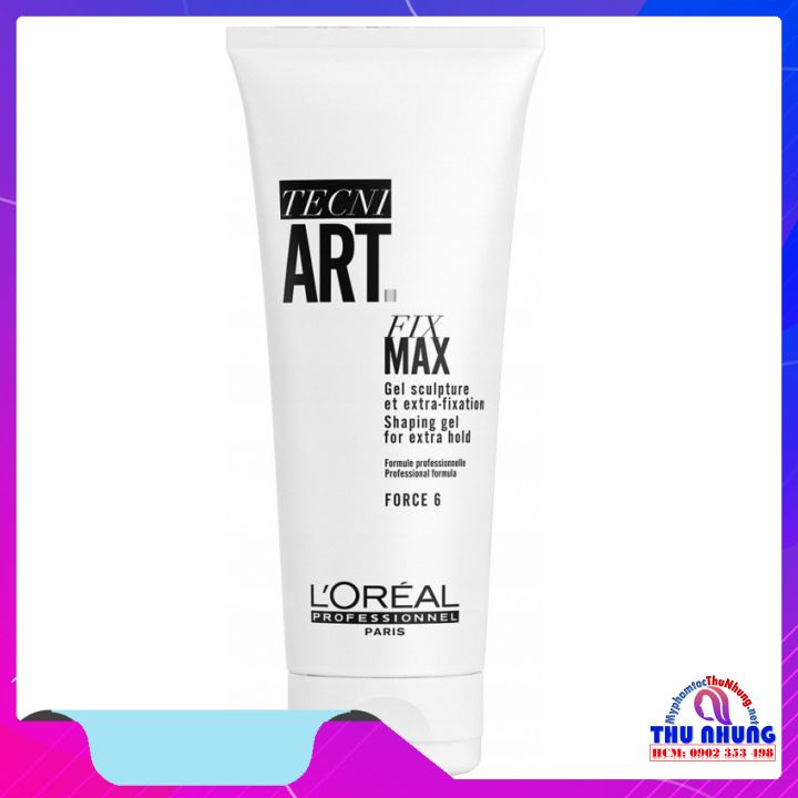 Gel định hình siêu cứng L’oreal Professionnel Tecni.ART Fix Max Shaping Gel for extra hold 200ml