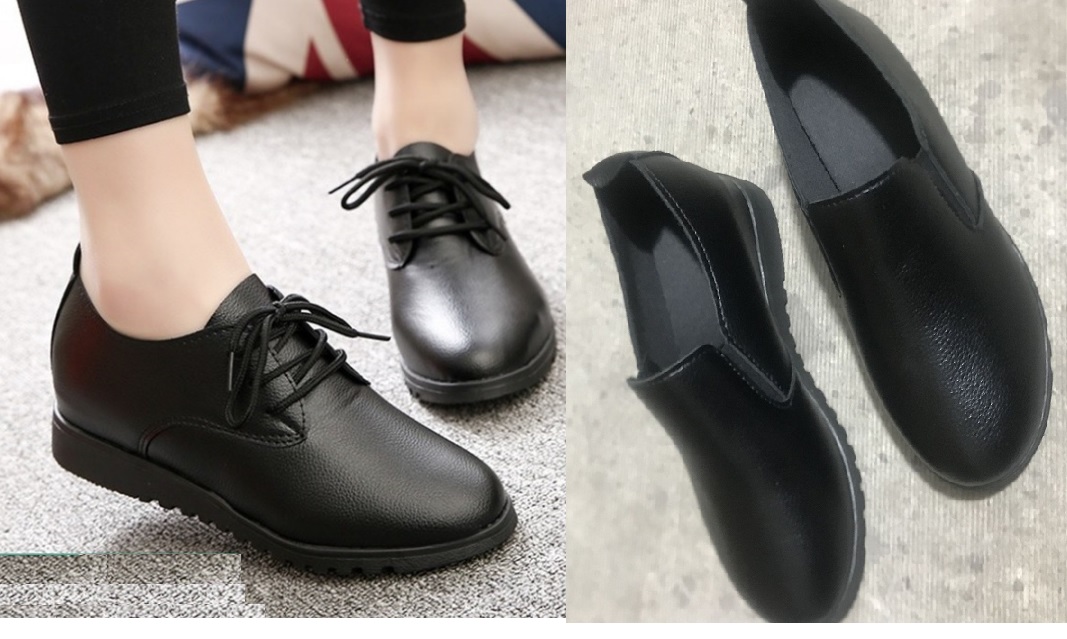 [HCM]Giày oxford 2 phân,  slip on đế độn 4 phân S161