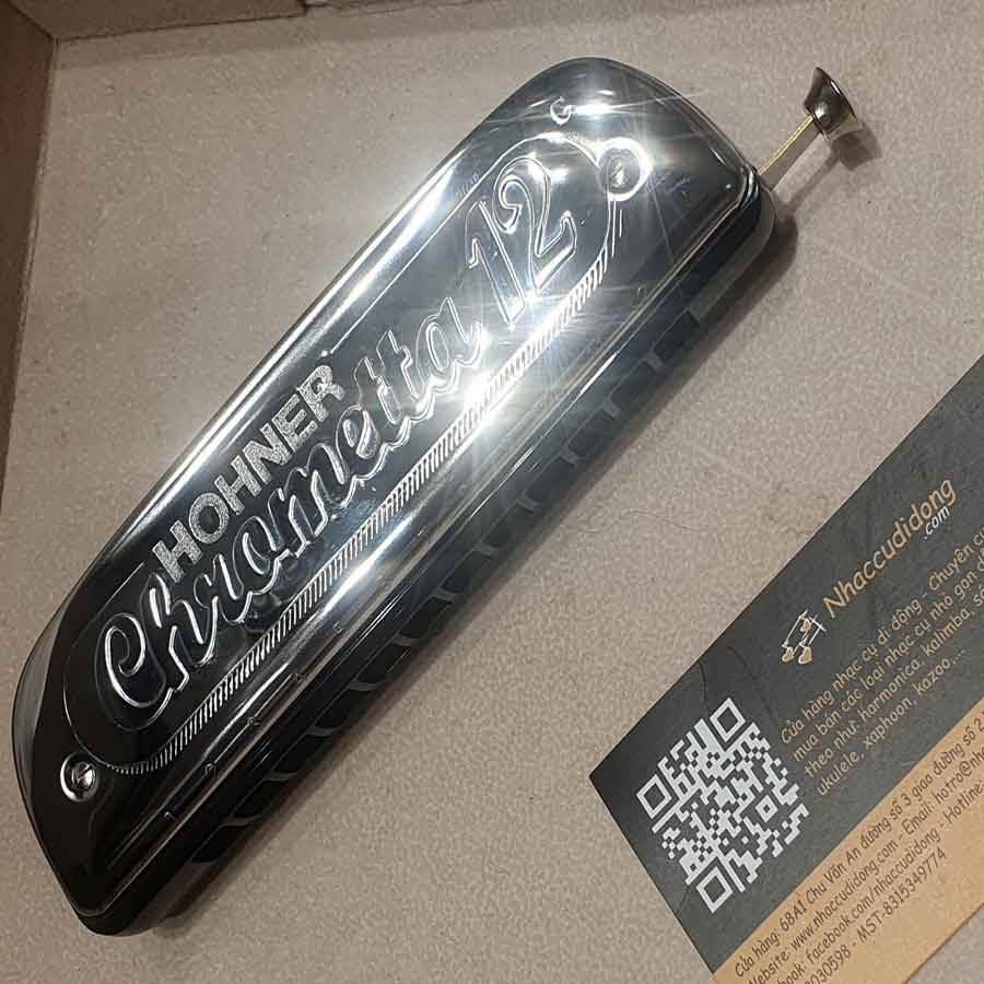 Kèn harmonica Chromatic Hohner Chrometta 12 (Bạc)