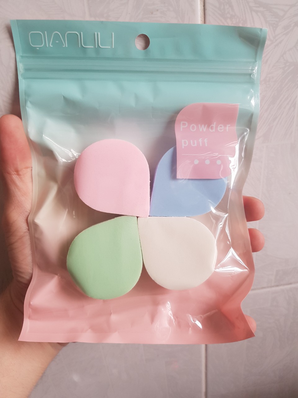 Bông phấn trang điểm 4 miếng