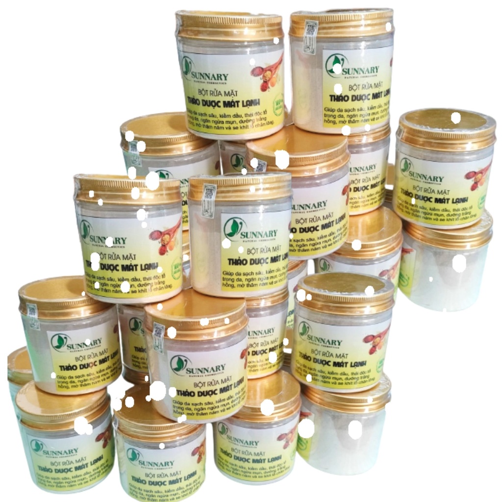 [ HOÀN TIỀN 15% ]   Bột rửa mặt thảo dược cực The mát [Cosmestisc Nghia An]