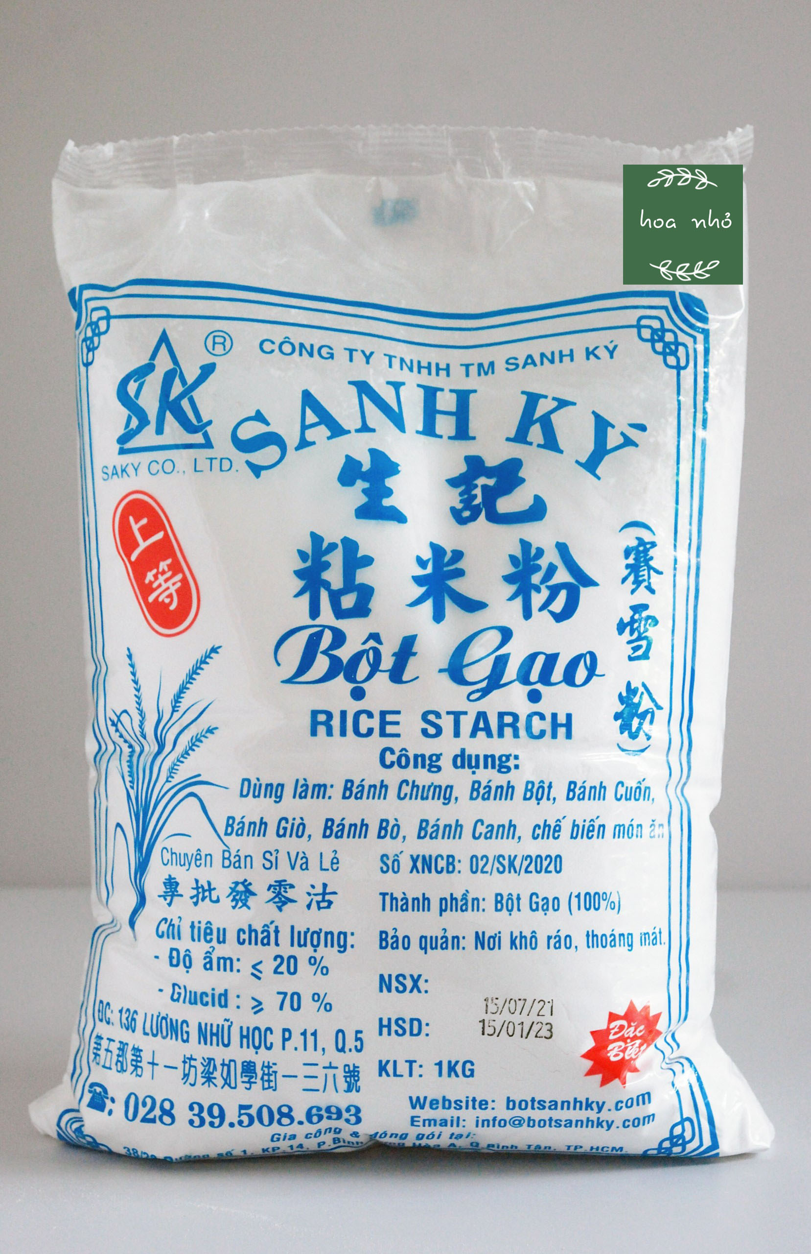 Bột gạo Sanh ký bịch 1kg