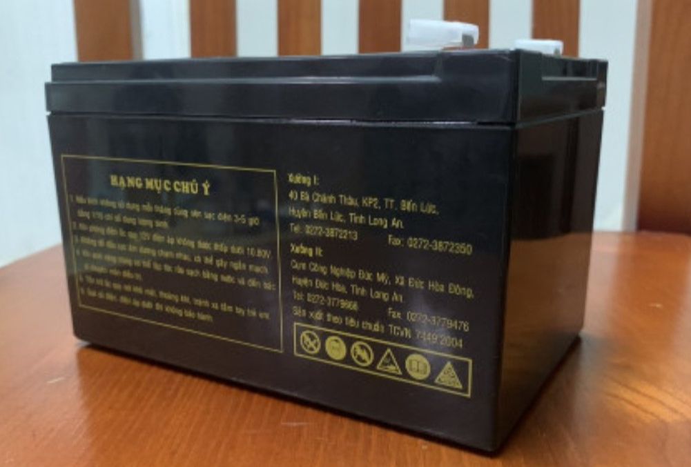 Bình ắc quy globe 12V- 12Ah.