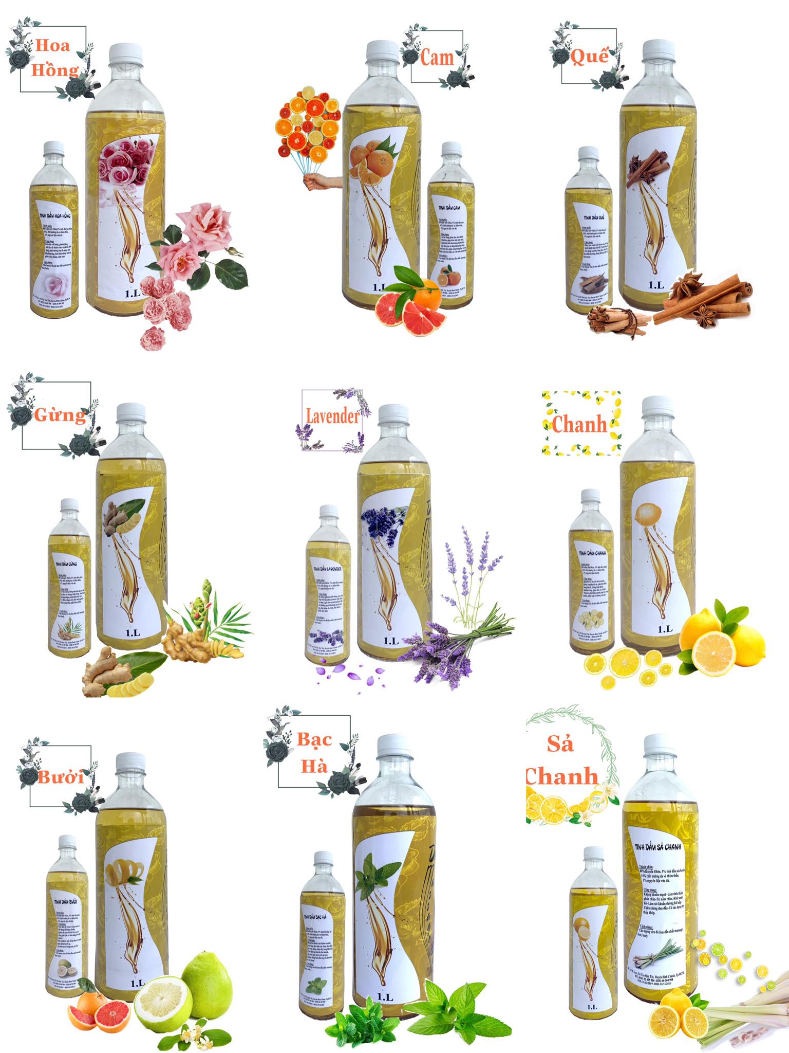 Dầu Massage Body Hương Bạc Hà - 1000ml