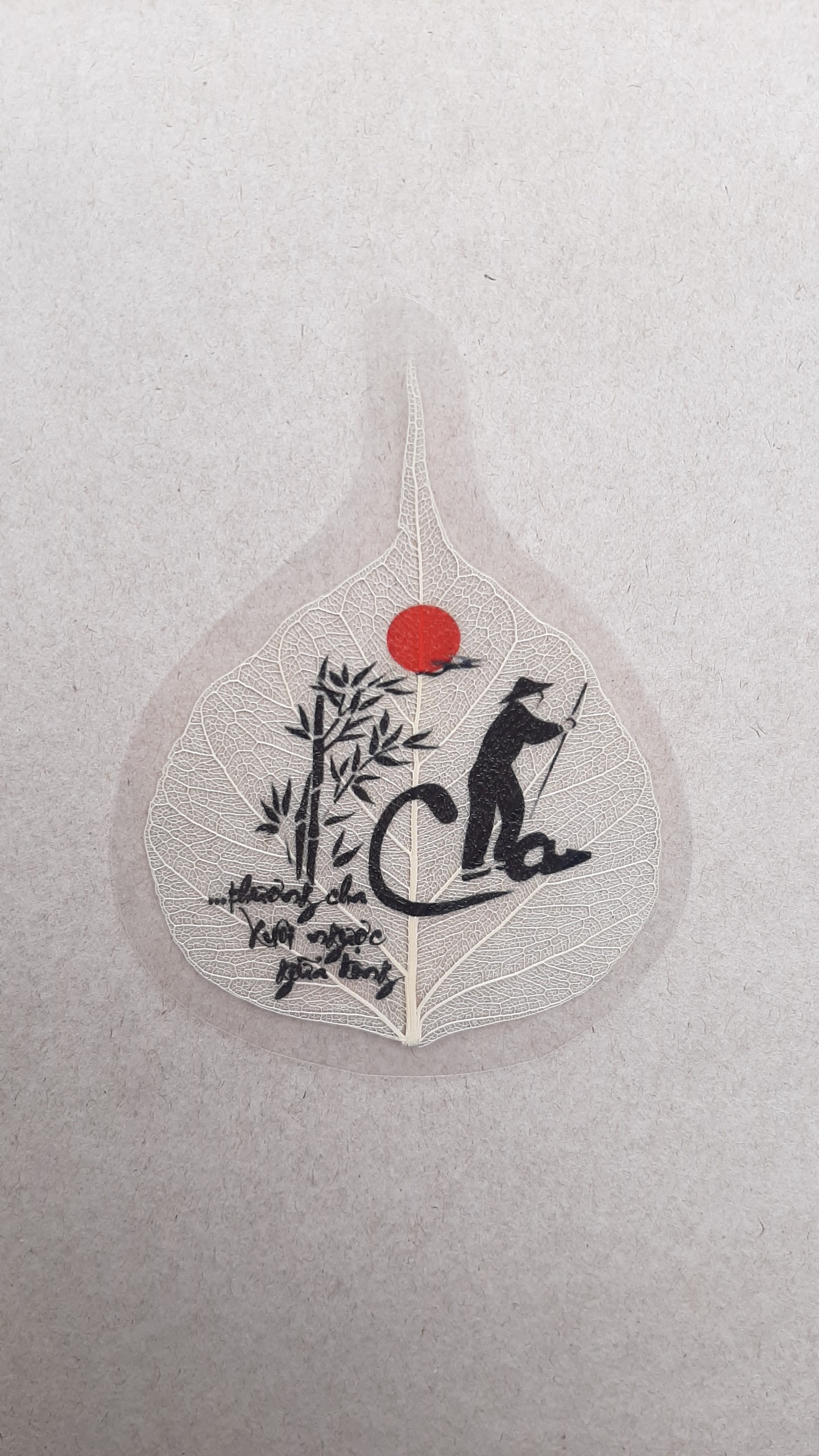 Lá bồ đề Chữ Cha Chữ Mẹ