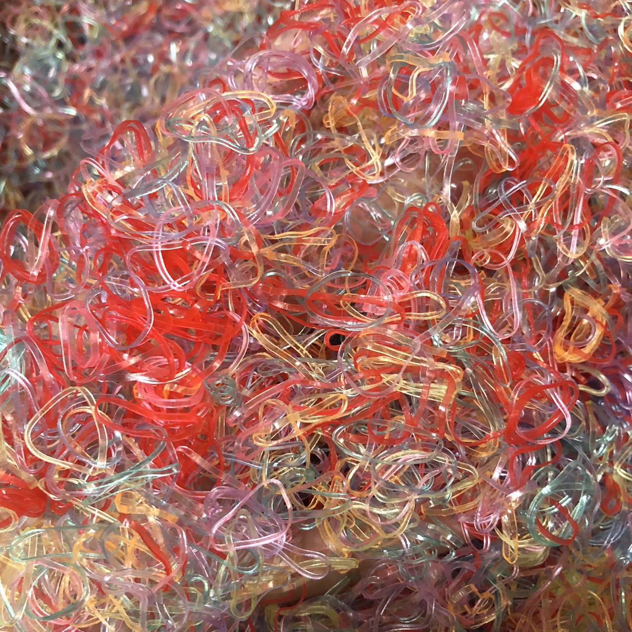 Túi 100g thun cột tóc size tí hon nhiều màu Phụ Kiện 68