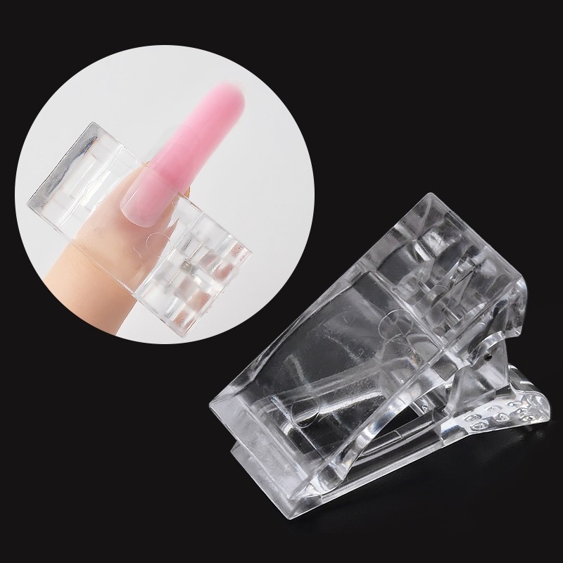 Kẹp giữ móng úp gel gôm trong suốt