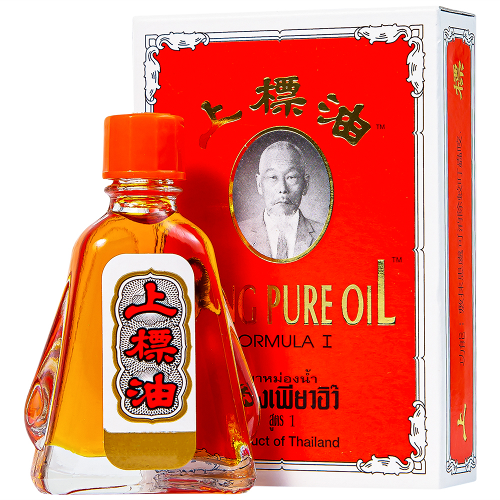 Dầu Gió Đỏ Ông Già Siang Pure 3ml Thái Lan