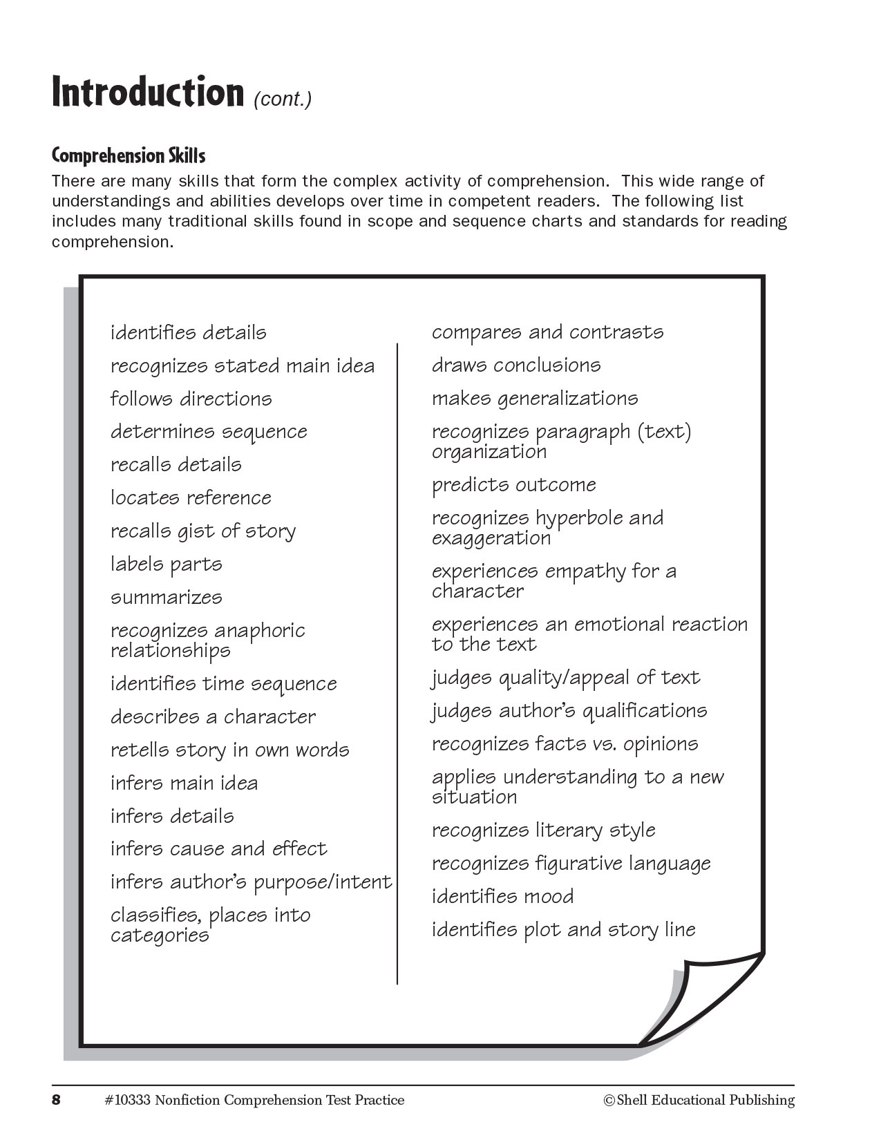Nonfiction Comprehension Test Practice Level 3 (sách đen trắng) Sách tiếng anh