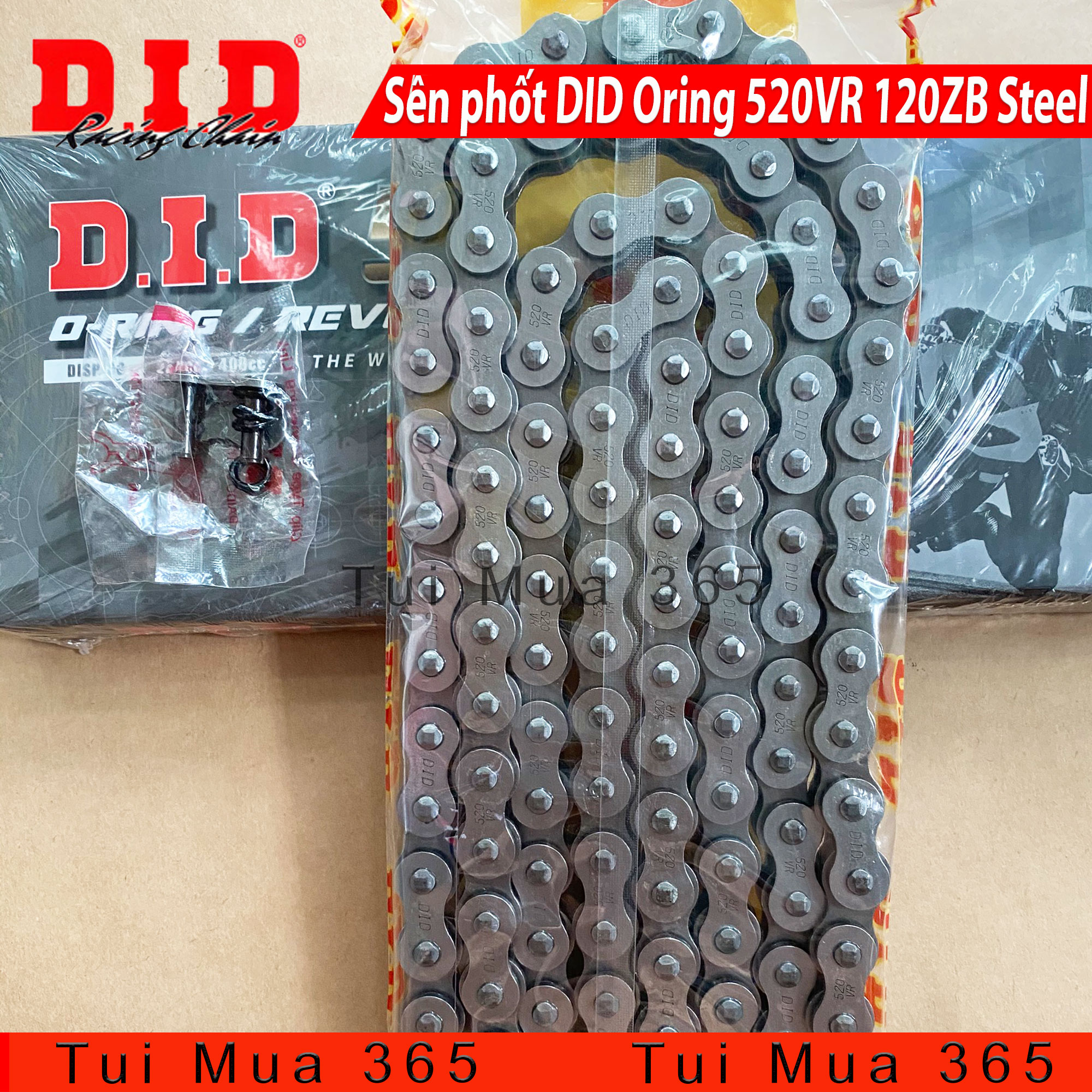 [HCM]Sên phốt DID Oring 520VR 120ZB Steel xe Kawasaki z300 Ninja 300 MT03 Yamaha R3