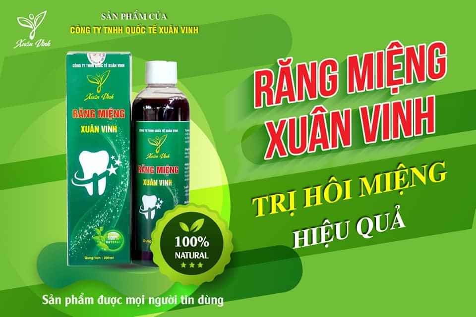 Răng Miệng Xuân Vinh – Giảm đau răng, sâu răng, ê buốt răng, chắc răng, nhiệt miệng 200ml
