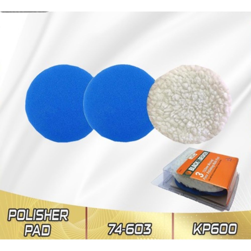 Vải đánh bóng 74-603-QU - Bao gồm một miếng lông và miếng bọt biển cao su - Hàng chính hãng