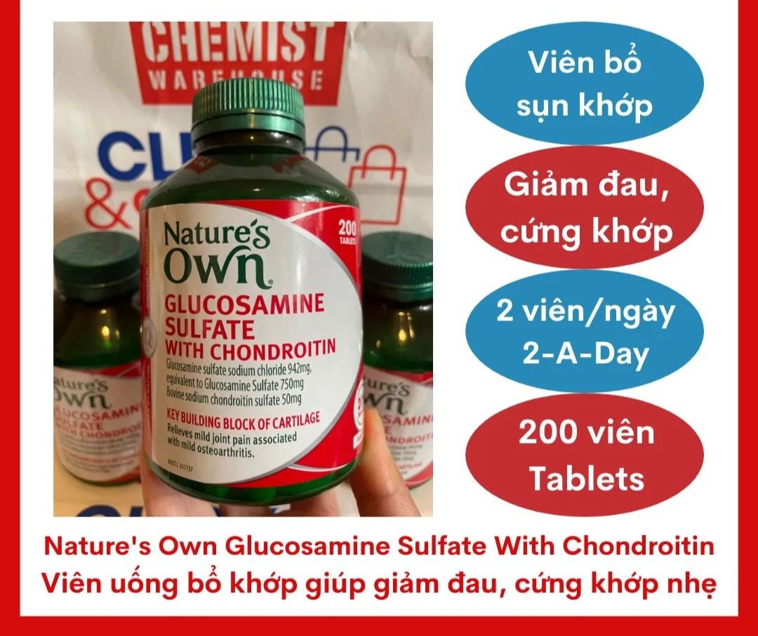 Nature’s Own Glucosamine Sulfate With Chondroitin 200Tablets
