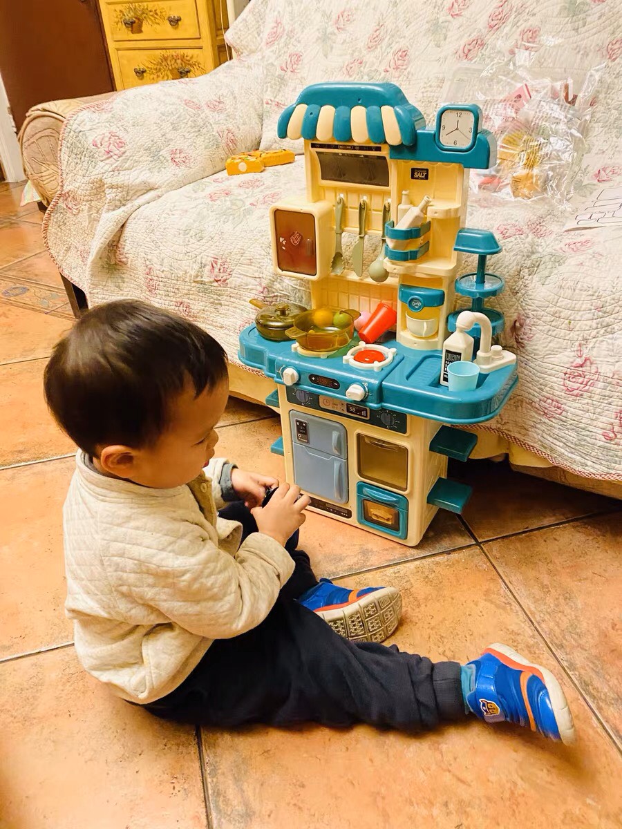 Đồ chơi nhà bếp cho bé cỡ lớn có vòi nước bếp lửa đèn âm thanh đồ chơi nấu ăn trẻ em đa chức năng mẫu mới nhất
