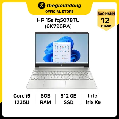 Laptop HP 15s fq5078TU i5 1235U/8GB/512GB/15.6