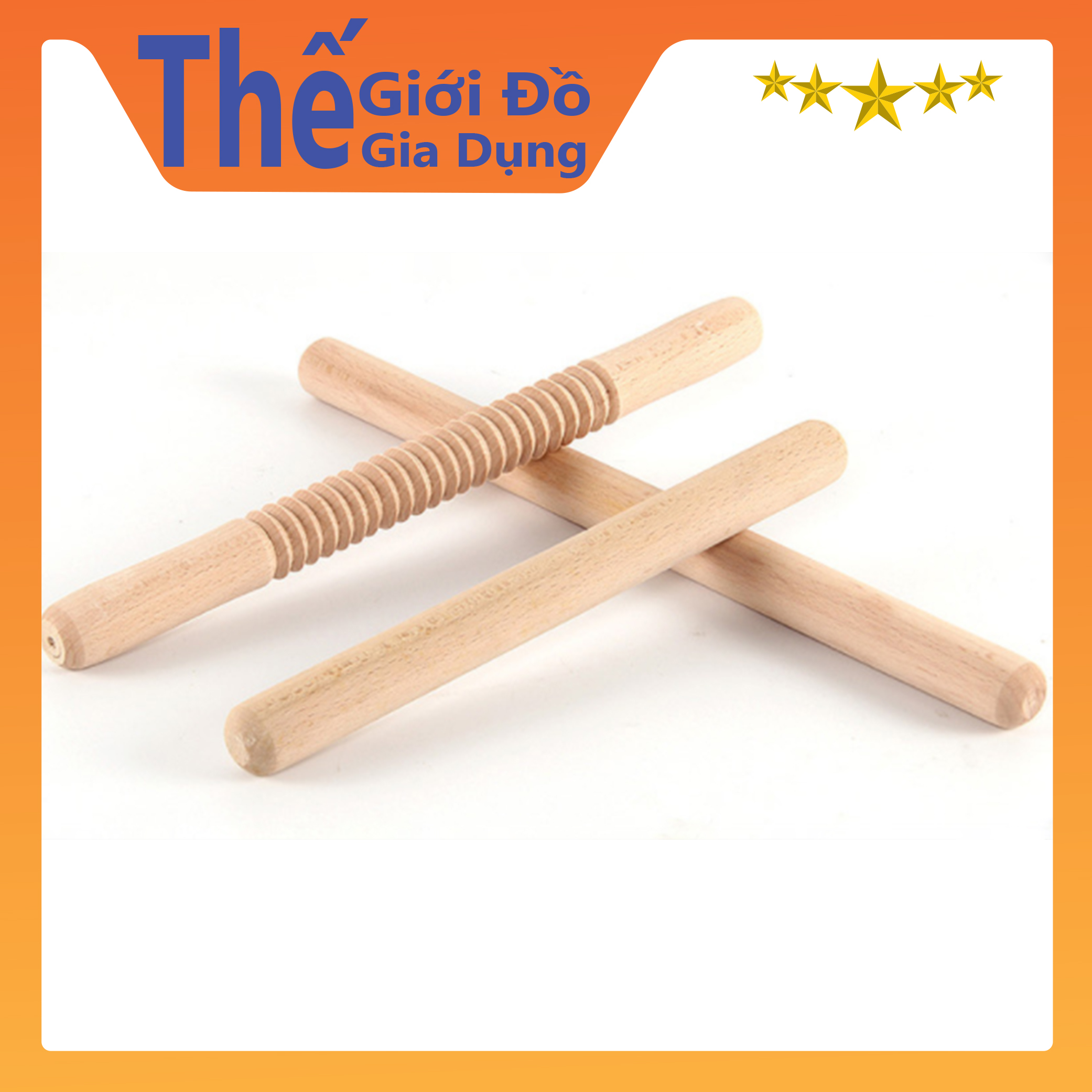 Cây Lăn Bột Bằng Gỗ Tròn
