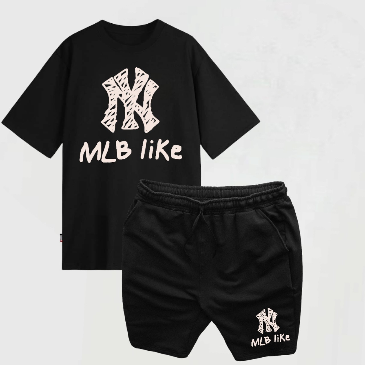 Set bộ ngắn nam áo thun cotton quần short nỉ form bigsize 80kg - 130kg
