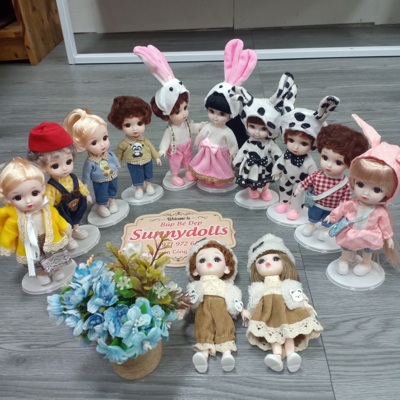 Búp Bê Cặp Đôi Cao 16cm Mặc Đồ Dễ Thương SỐ LƯỢNG ÍT