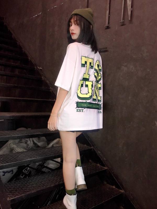 Áo thun TSUN Cactus Tee - White unisex nam nữ