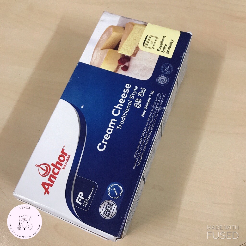 (GIAO HÀNG NHANH 4H/HỎA TỐC CHỈ GIAO HCM) Cream cheese Anchor kem phô mai 1kg