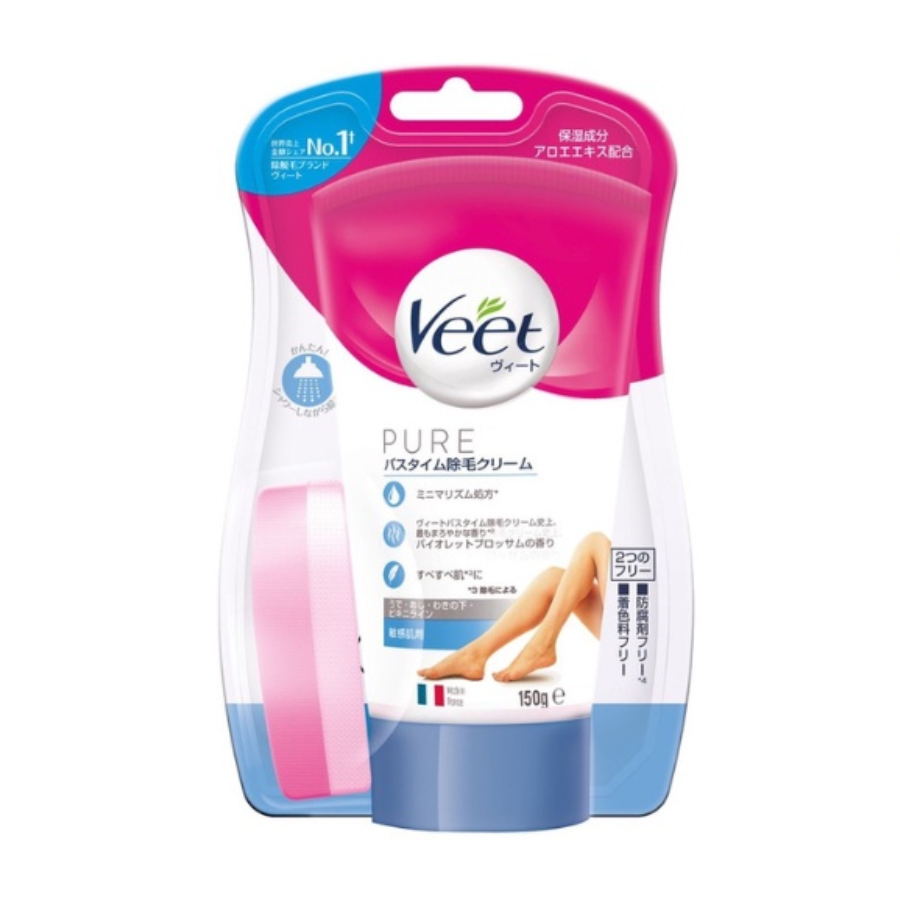 Kem tẩy lông veet nội địa nhật cho da nhạy cảm - hàng nhật nội địa- kem tẩy lông tay, lông chân, kem tẩy lông bikini