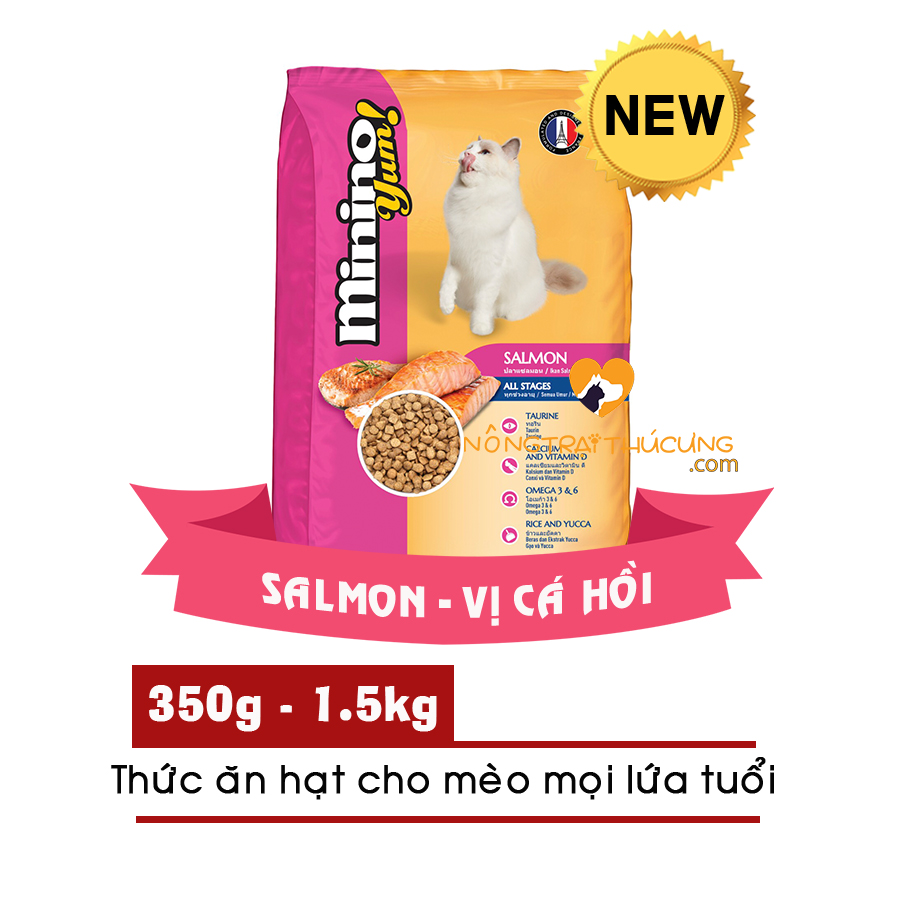 Hạt Minino Yum Cho Mèo Mọi Lứa Tuổi 1.5kg - [Nông Trại Thú Cưng]