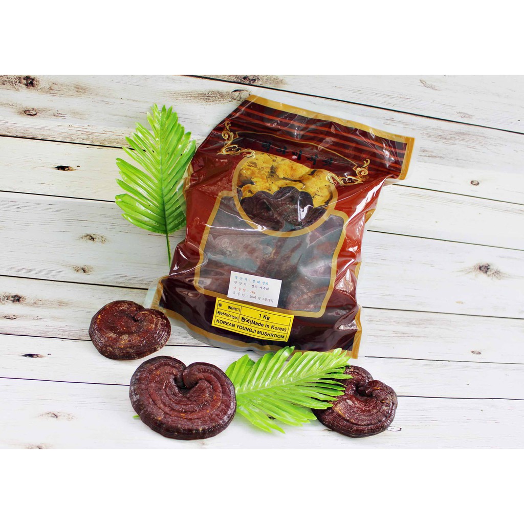 ( DATE 2025) Nấm Linh Chi Đỏ HÀN QUỐC -bịch 1kg