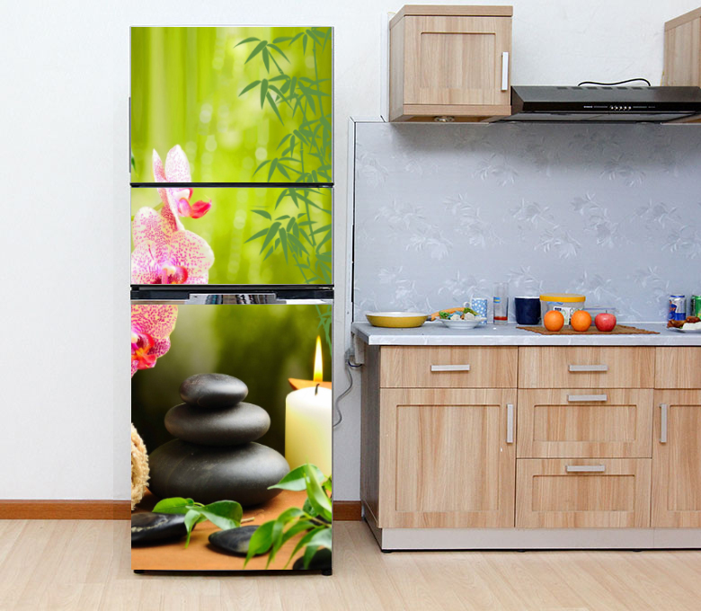 [HCM]Decal dán trang trí tủ lạnh-Spa
