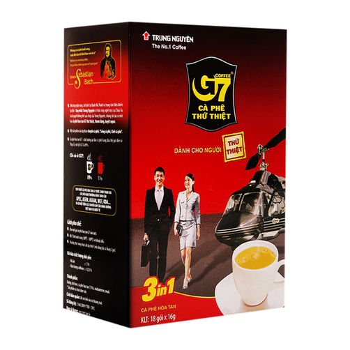 Combo 2 hộp cà phê sữa hòa tan g7 3 in 1 - hộp