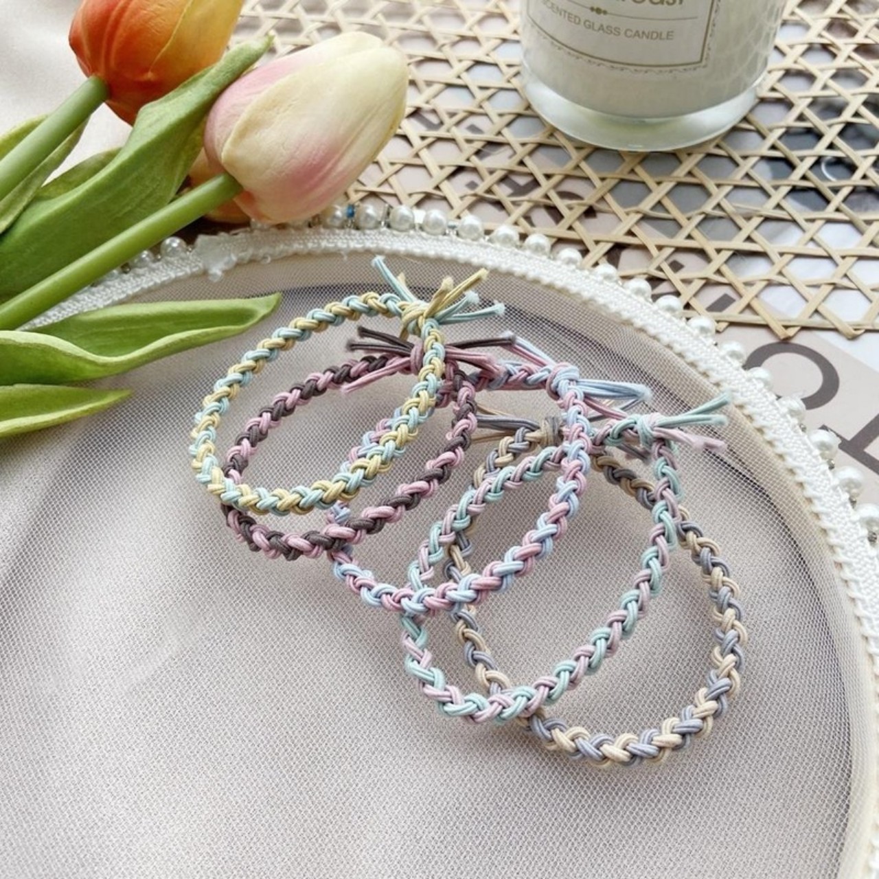 CỘT TÓC HOA QUẢ CUTE CHO BÉ