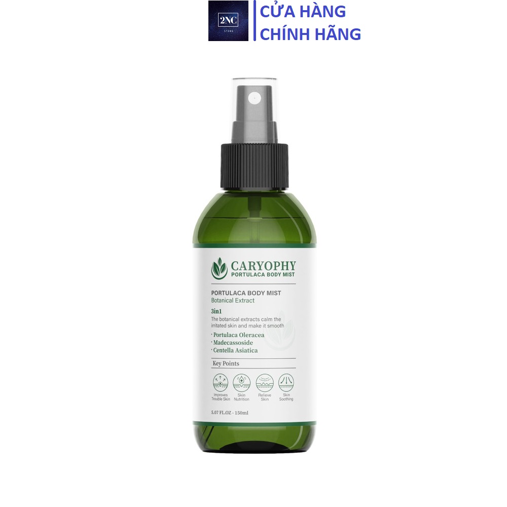 Xịt Mụn Lưng Caryophy Portulaca Body Mist 150ml