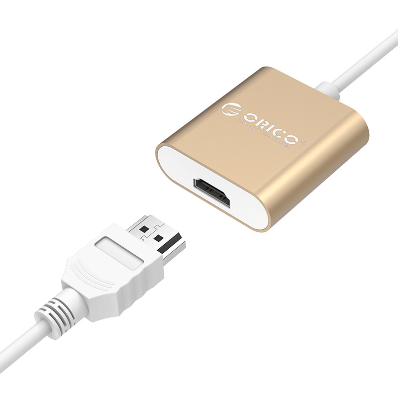Đầu Chuyển Đổi Orico Type C Sang HDMI RCH-GD Vàng - Hàng Chính Hãng